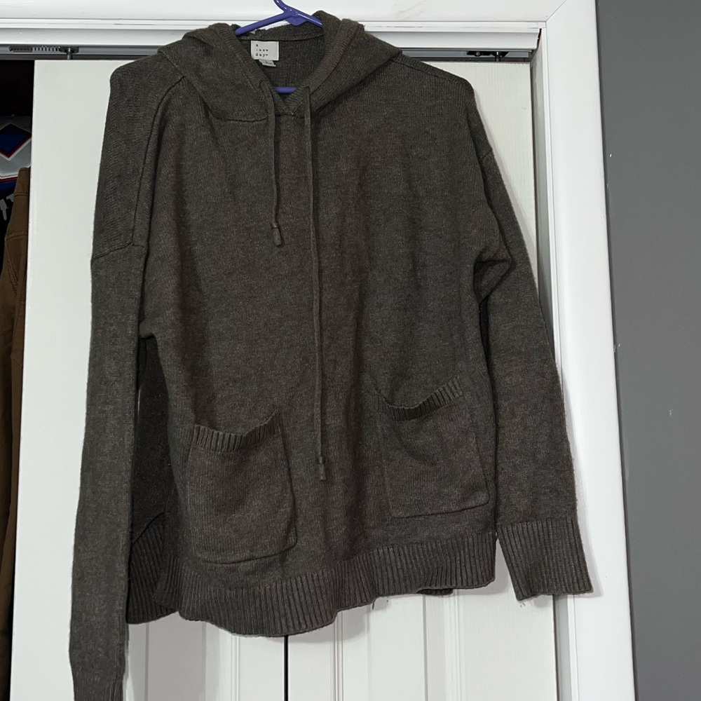 A new day hooded sweater